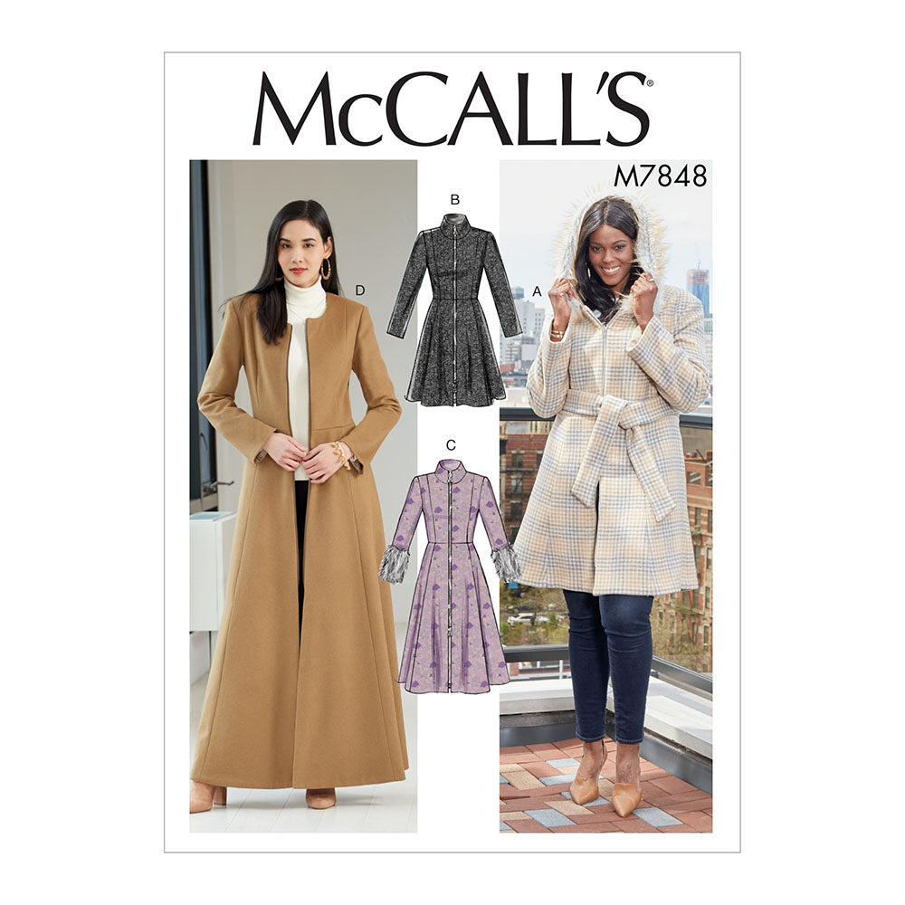 McCALL's M7848 Miss Pls Petite Coat