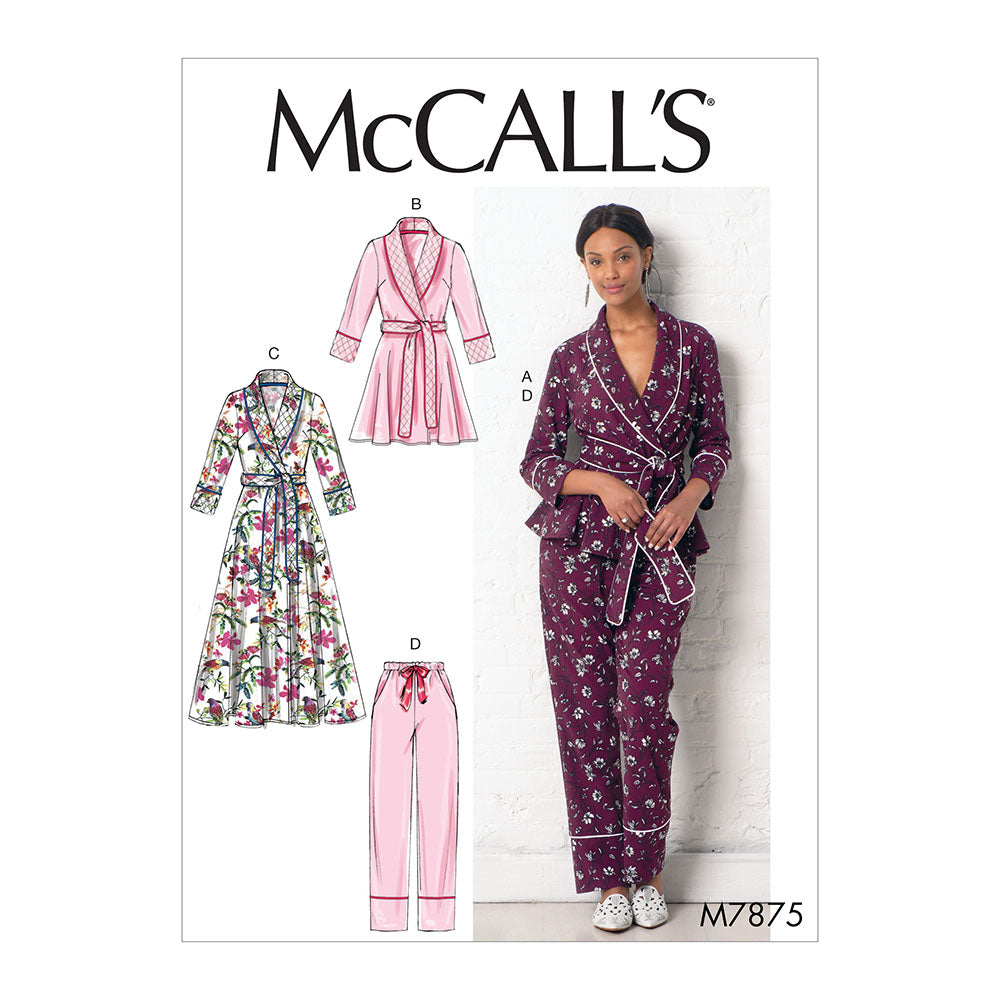 McCALLs M7875 Misses Sleepwear