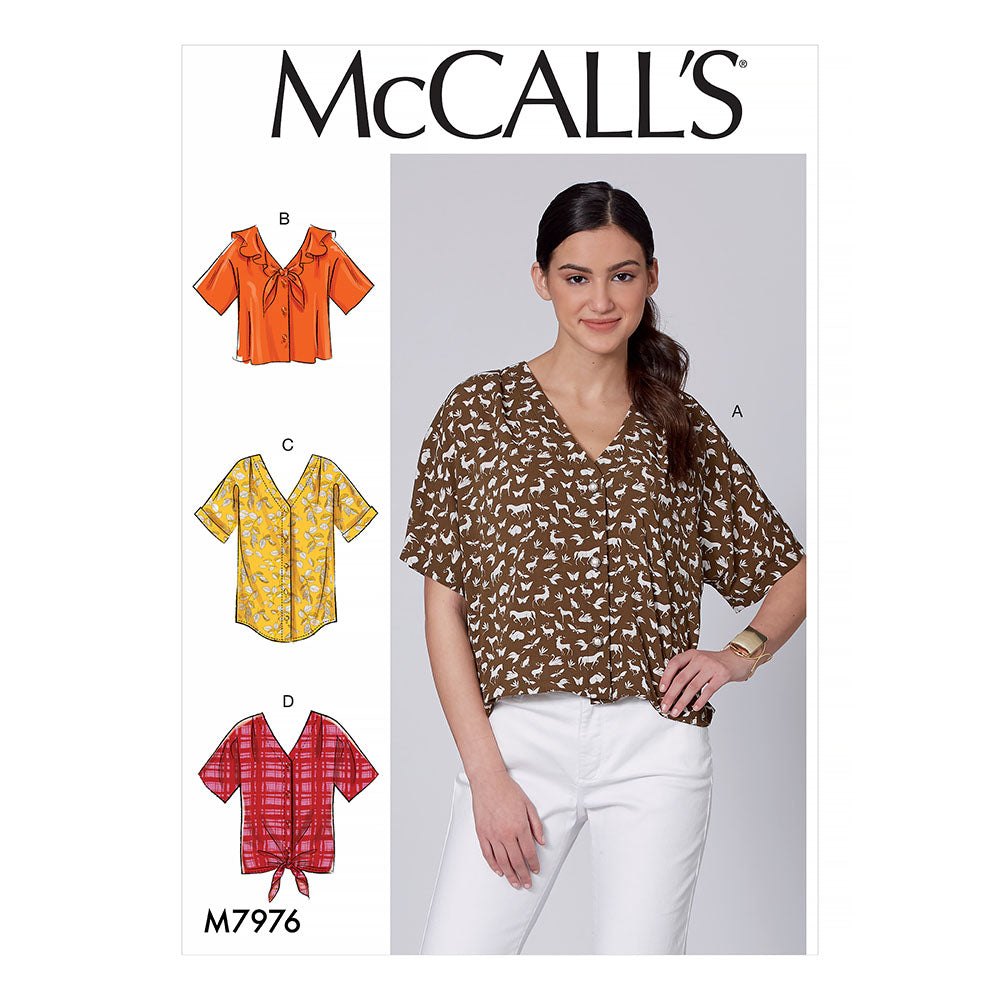 McCALL's M7976 Misses Tops