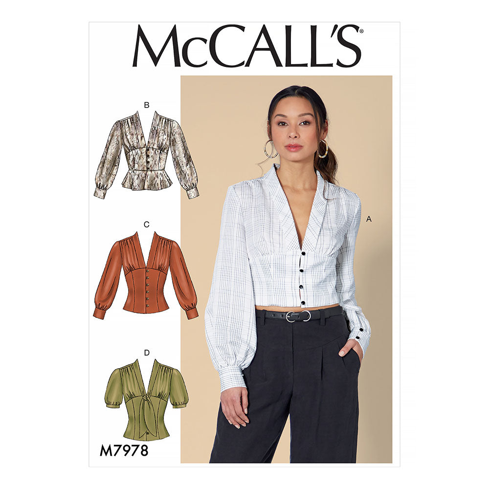 McCALL's M7978 Misses Tops