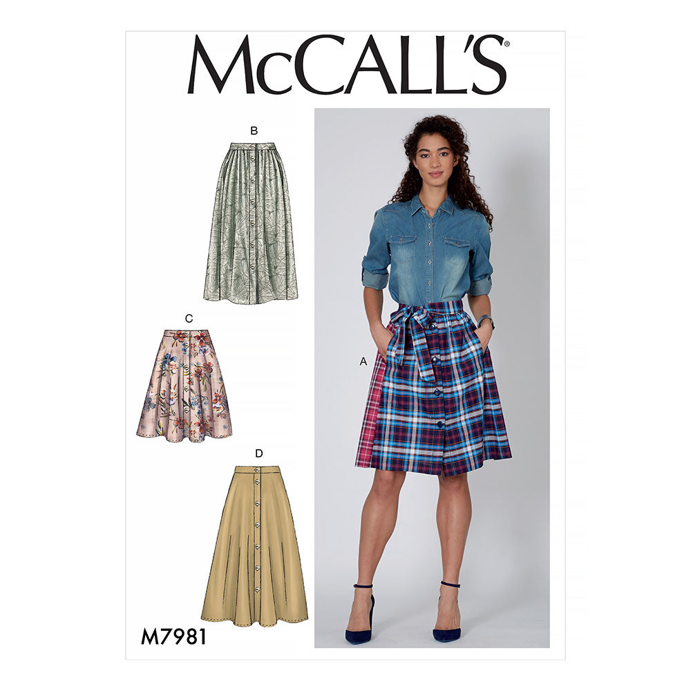 McCALL's M7981 Misses Skirts