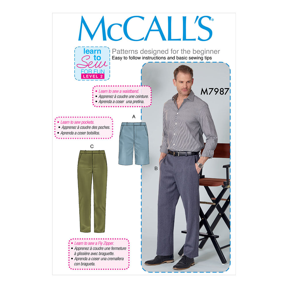 McCALL's M7987 Men Shorts Pants