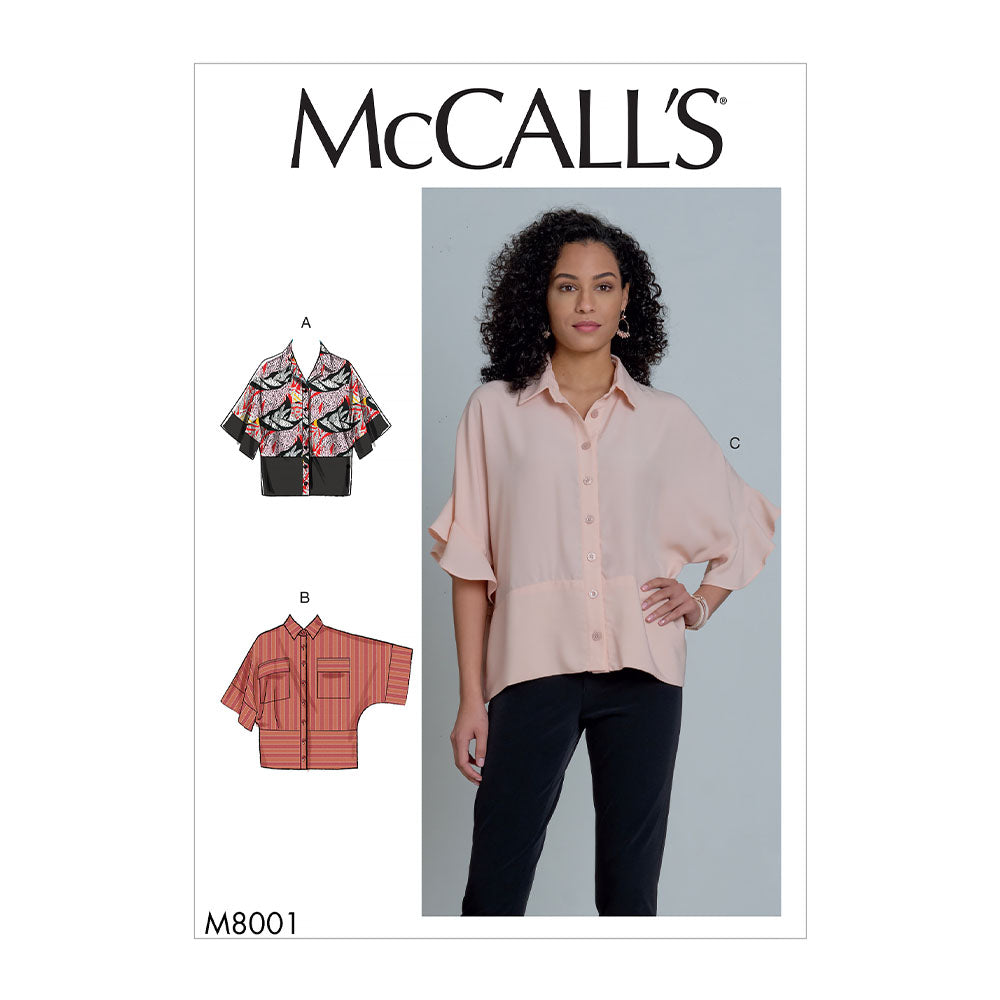 McCALL's M8001 Misses Tops