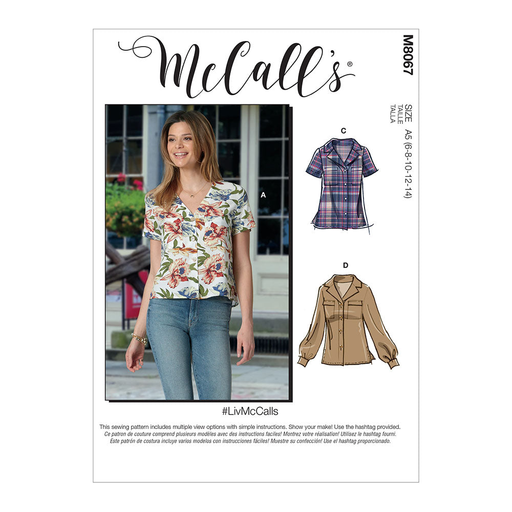McCALL's M8067 Misses Top / Vest