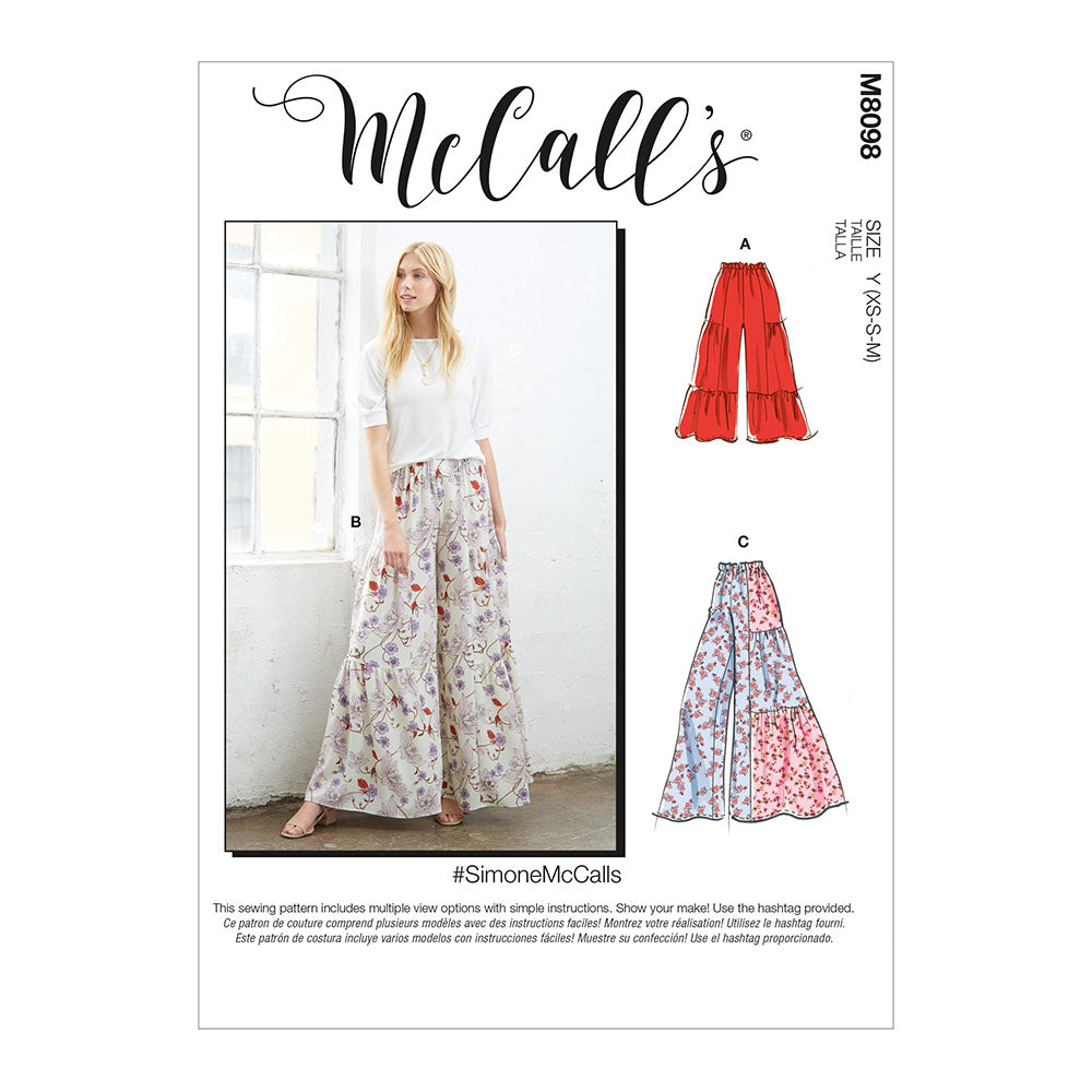 McCALL's M8098 Misses Pants