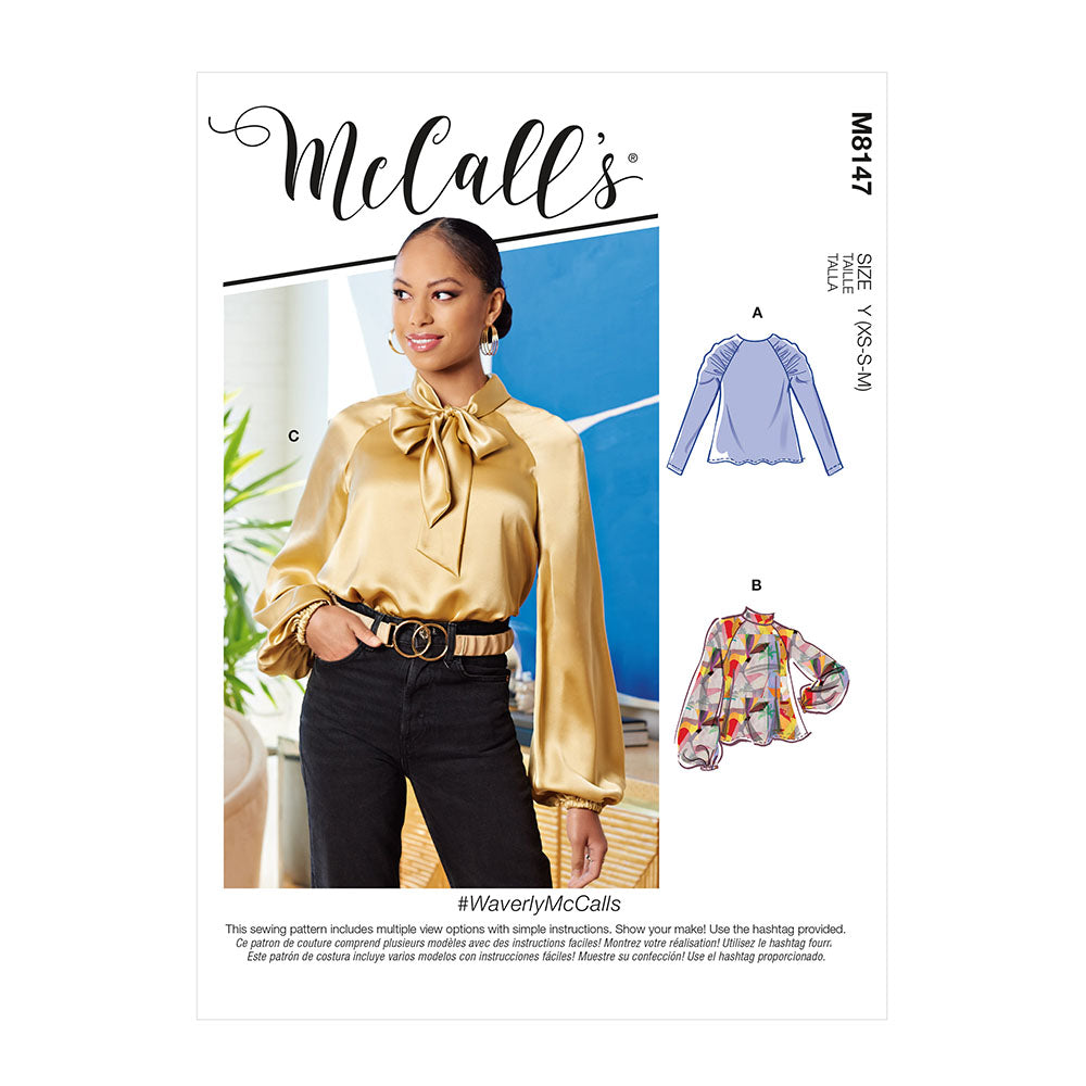 McCALL's M8147 Misses' Tops