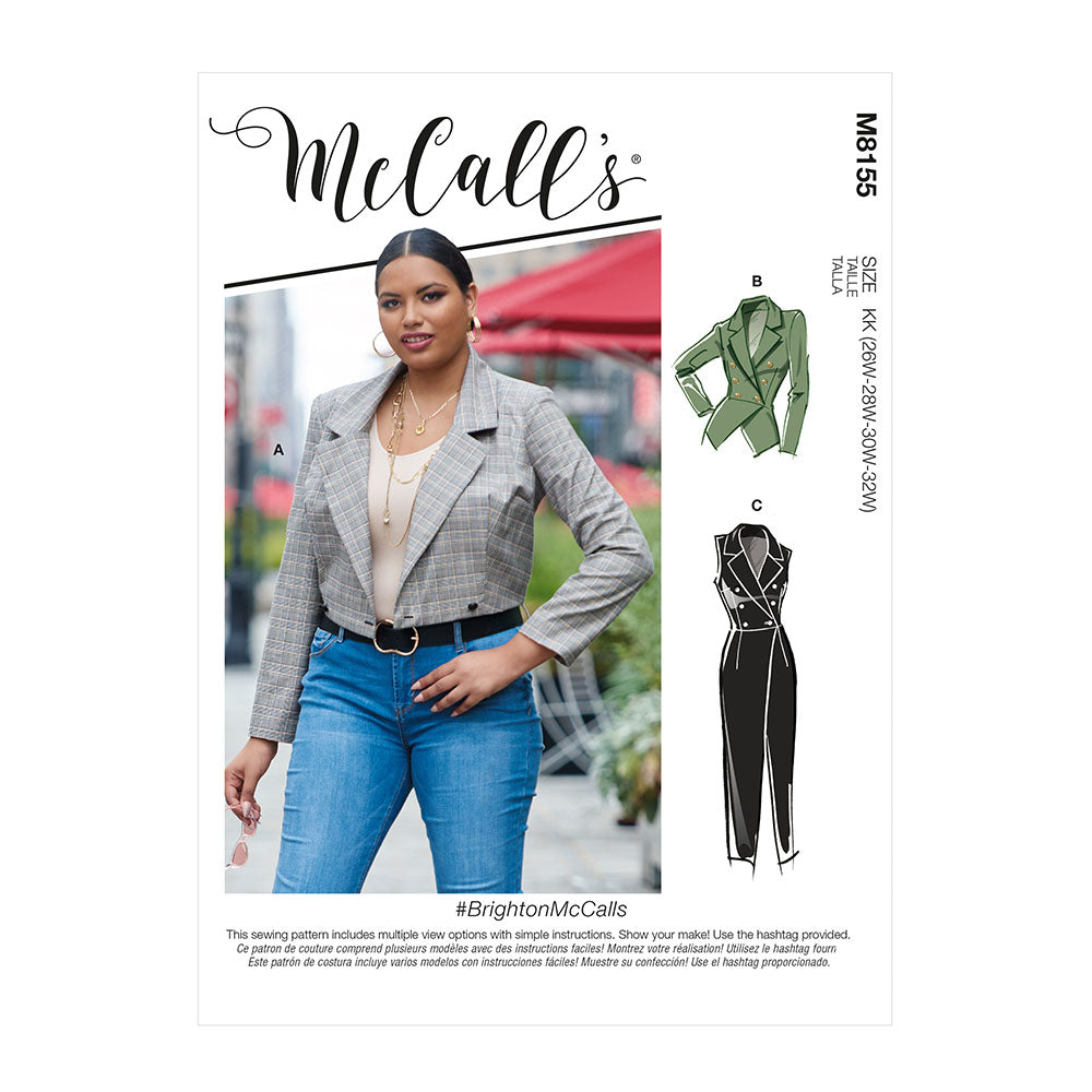 McCALL's M8155 Miss/Women Jacket & Vest