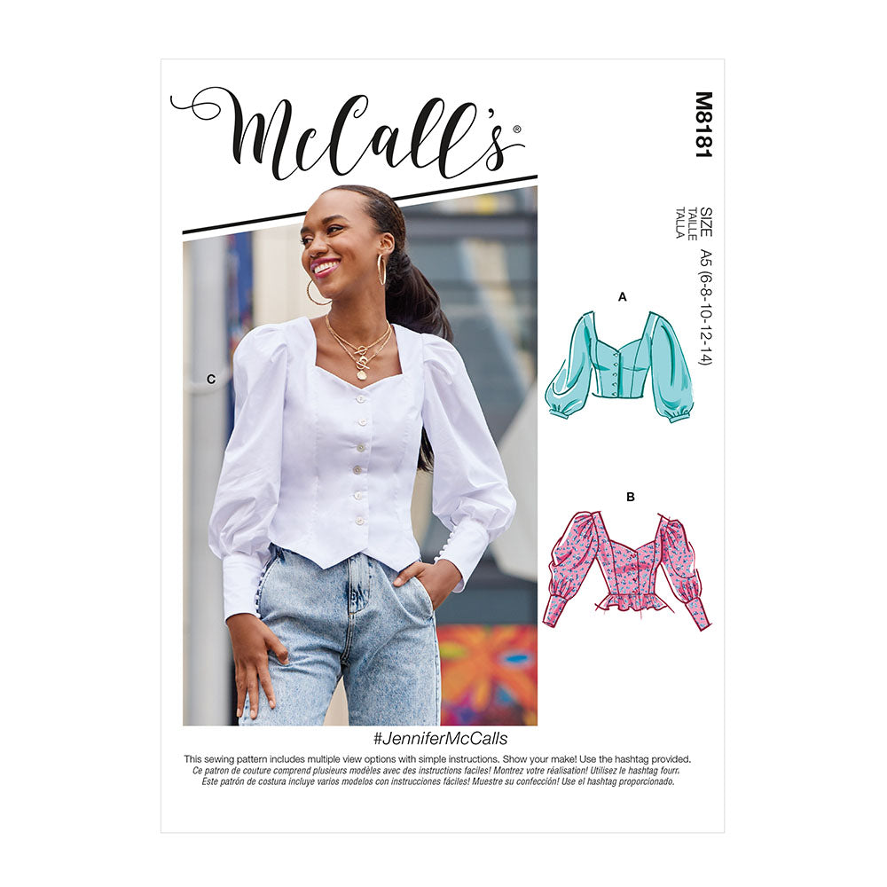 McCALL's M8181 Misses' Tops