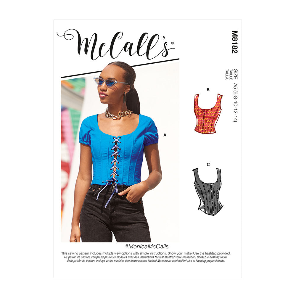 McCALL's M8182 Misses' Tops
