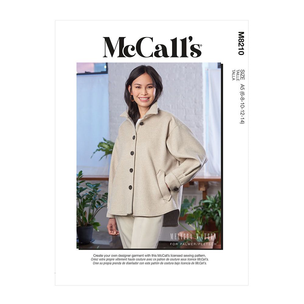 McCALL's M8210 Misses' Jacket