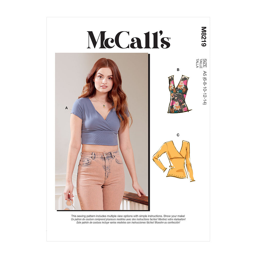 McCALL's M8219 Misses' Top