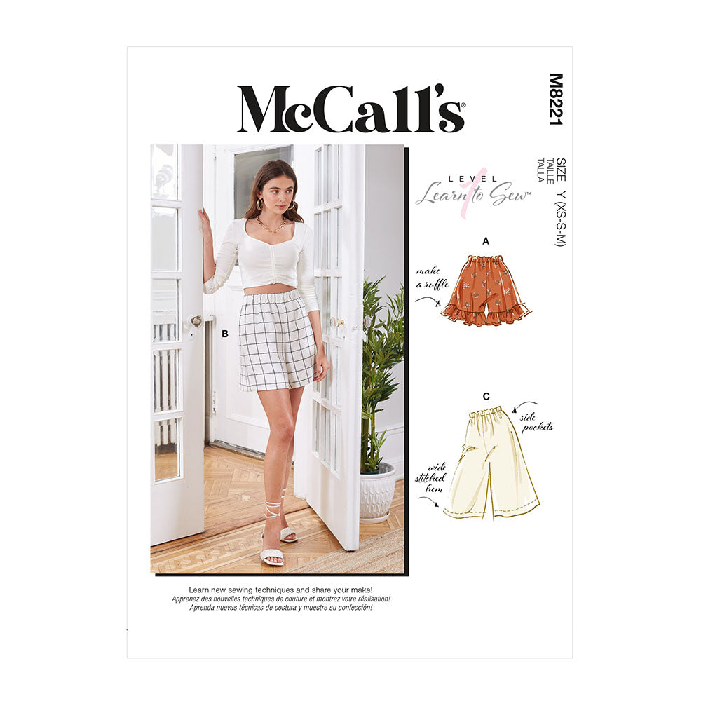 McCALL's M8221 Misses' Shorts