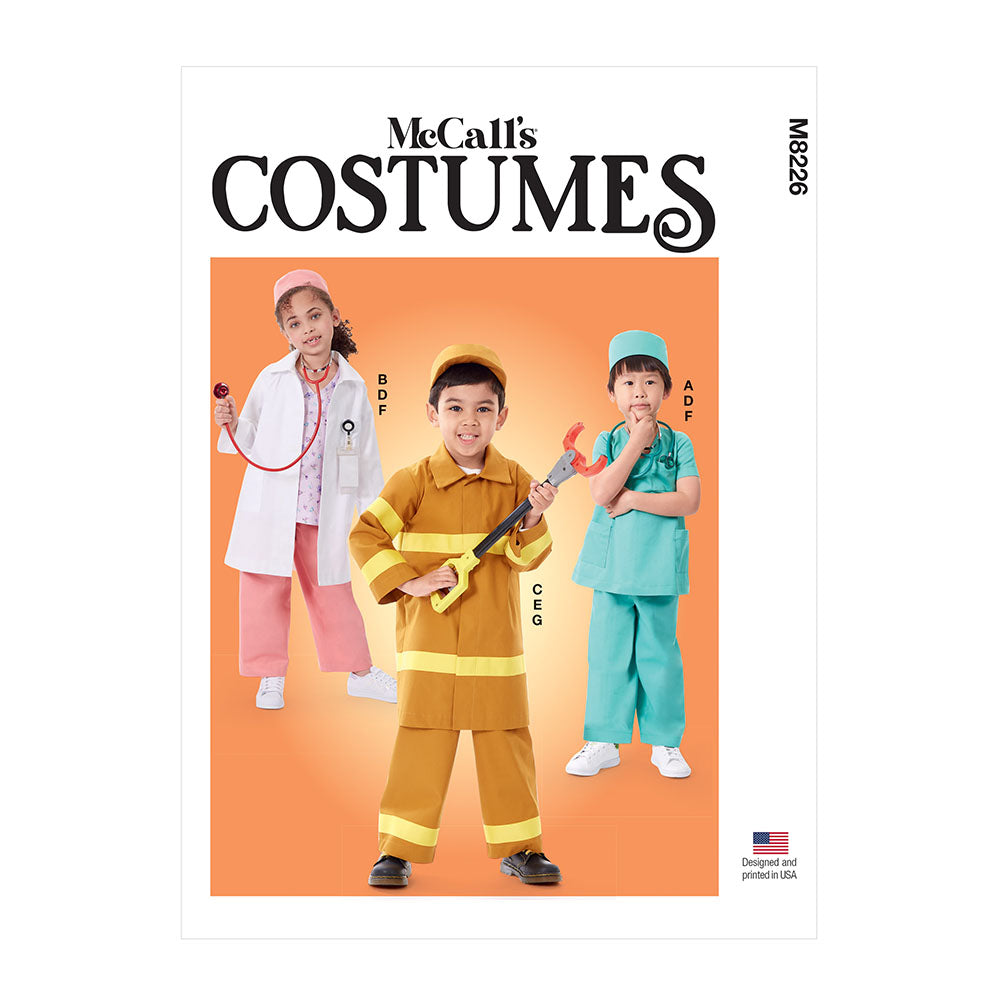McCALL's M8226 Children's First Responder Costume