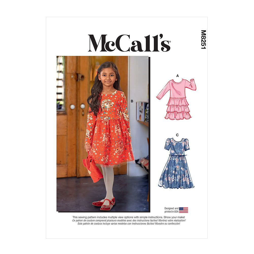 McCALL's M8251 Children's and Girls' Dresses