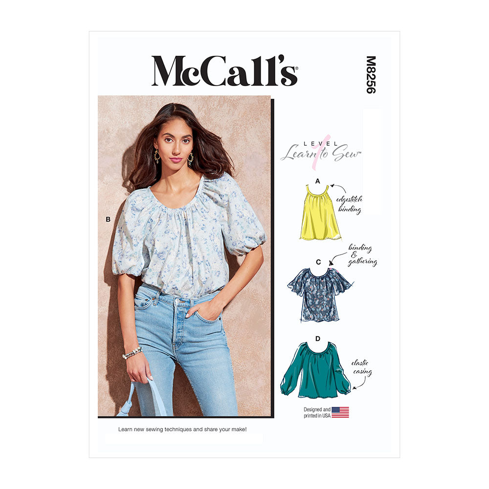 McCALL's M8256 Misses' Tops