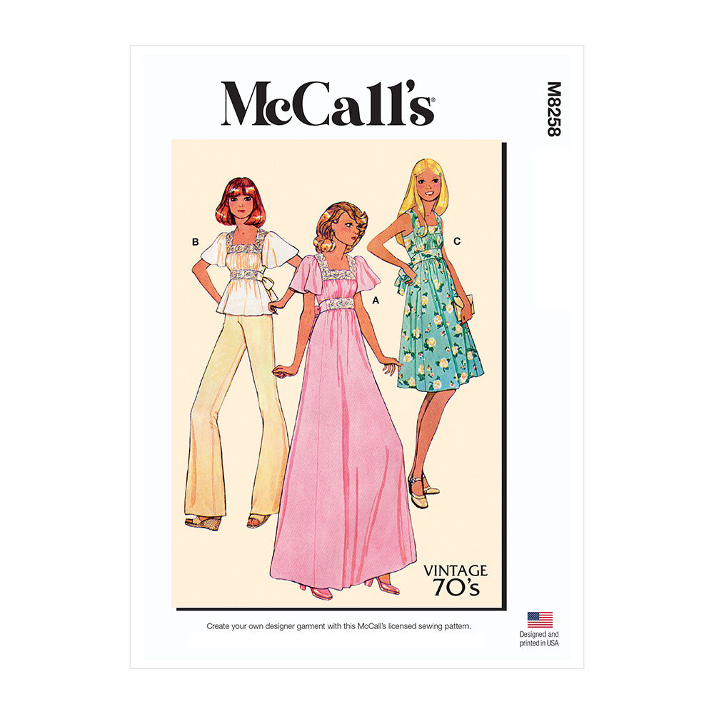 McCALL's M8258 Misses' Dresses & Top