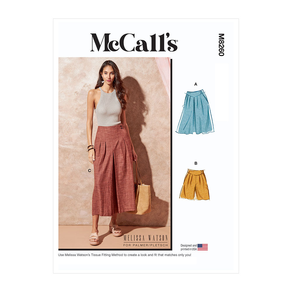 McCALL's M8260 Miss Skirt, Shorts, Pant
