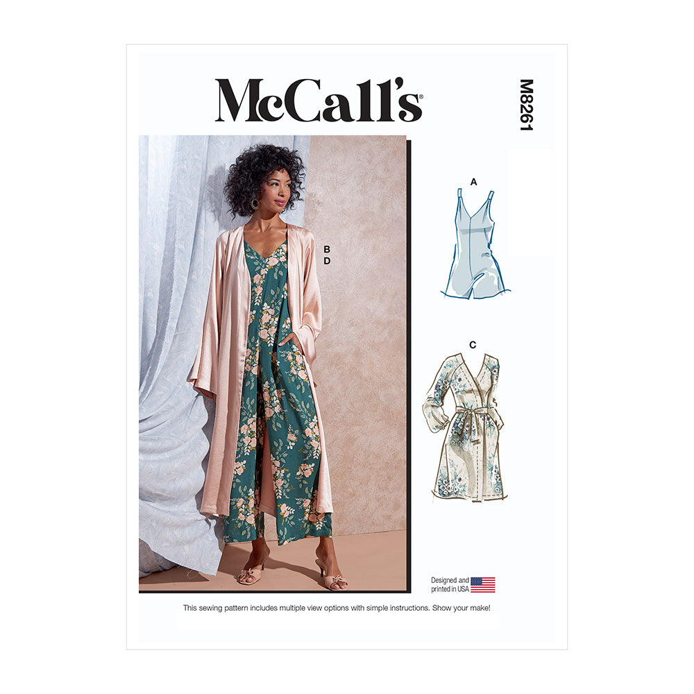McCALL's M8261 Miss Rmper, Jmpst, Robe
