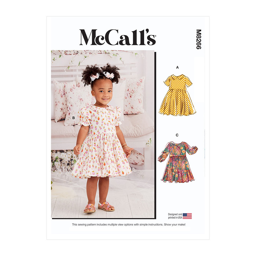 McCALL's M8266 Toddlers' Dresses