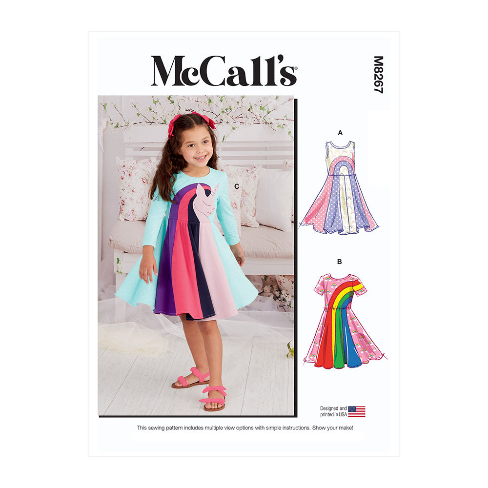 McCALL's M8267 Children's Knit Dresses