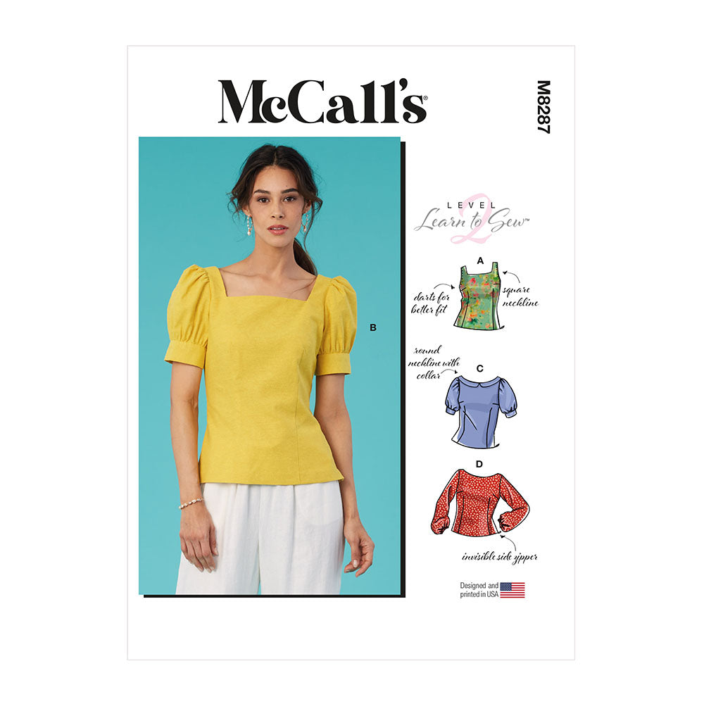 McCALL's M8287 Misses' Tops
