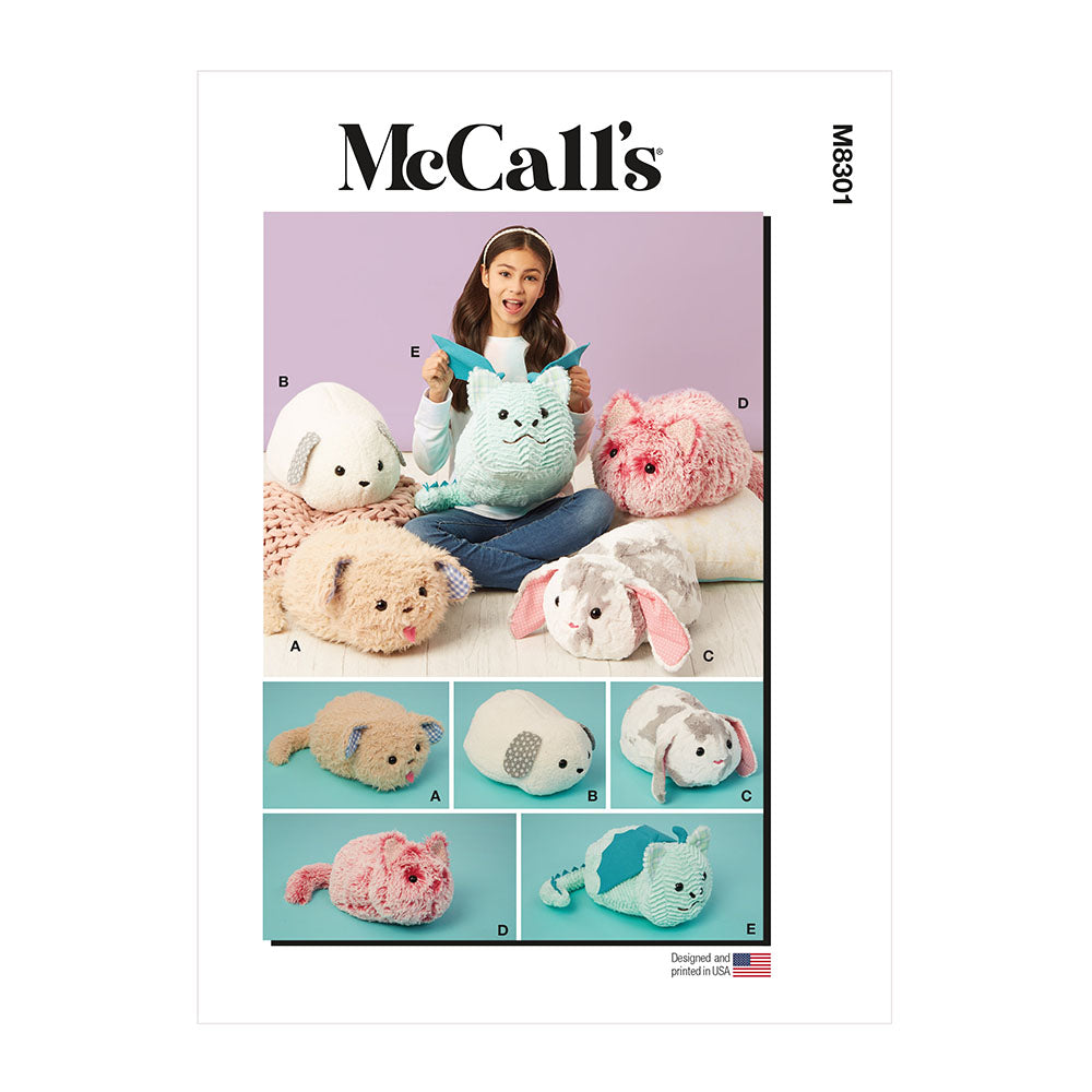 McCALL's M8301 Plushie Pets