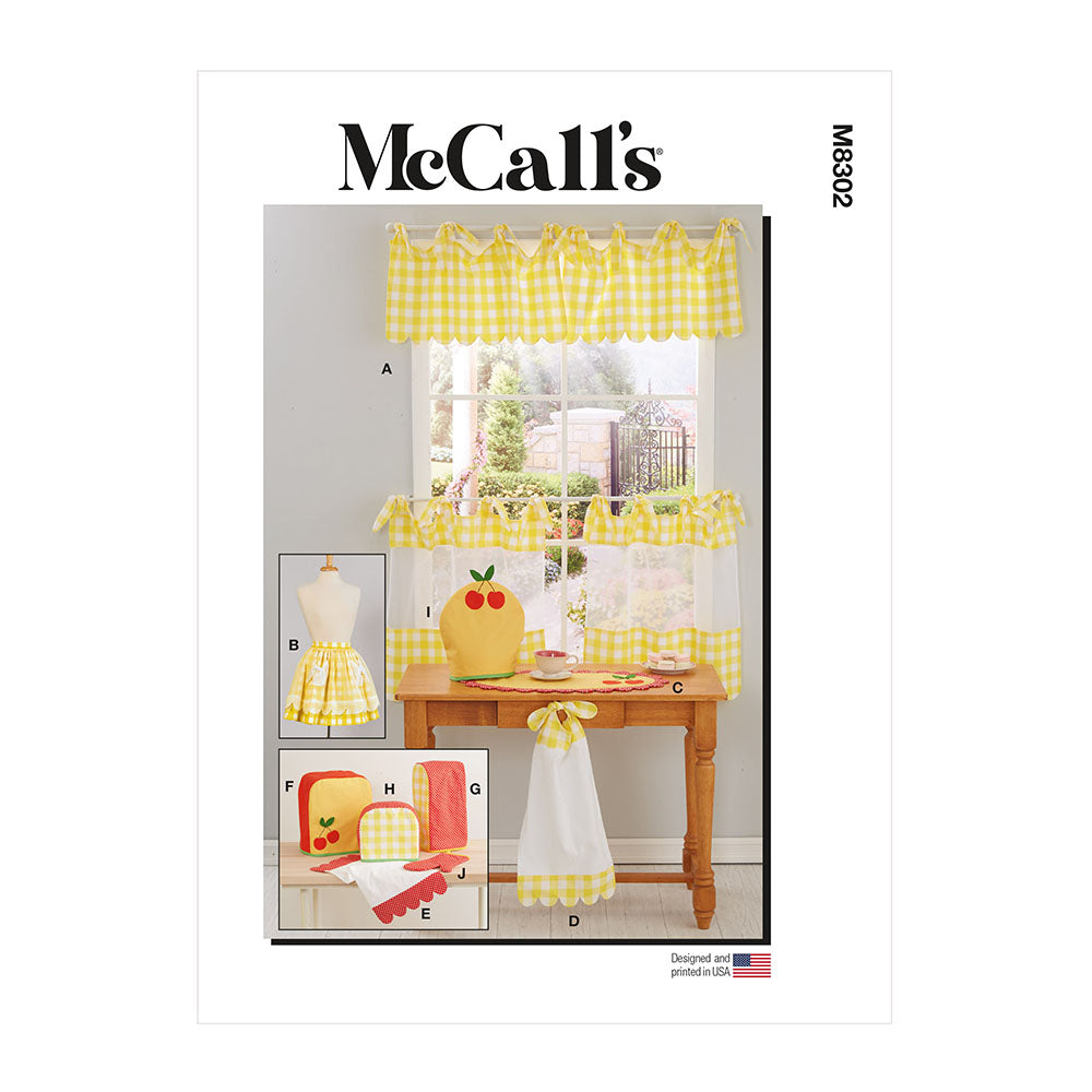 McCALL's M8302 Kitchen Décor and Apron