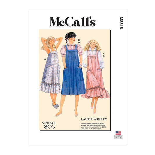 McCALL's M8318 Misses' Dresses and Blouses By Laura Ashley