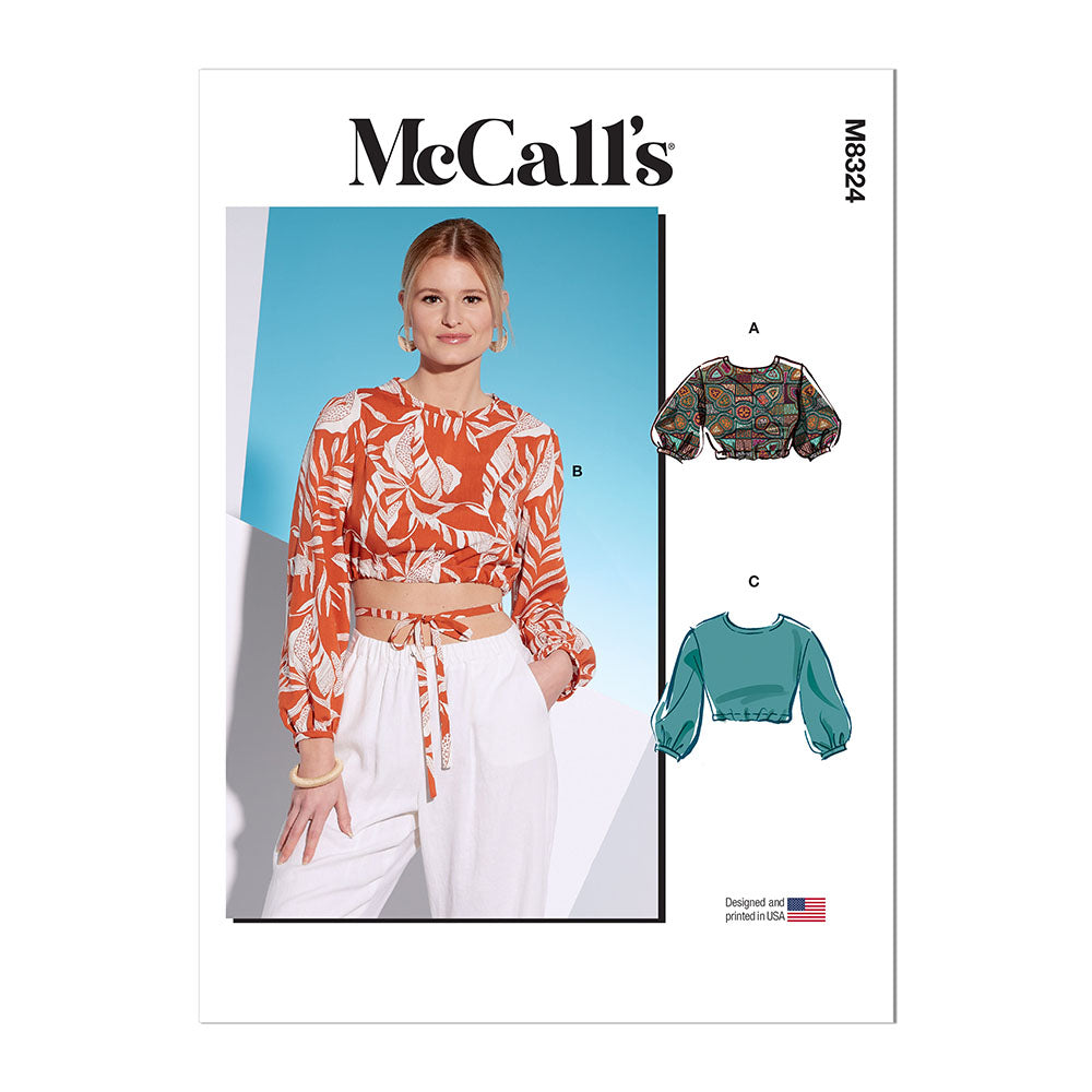McCALL's M8324 Misses' Tops