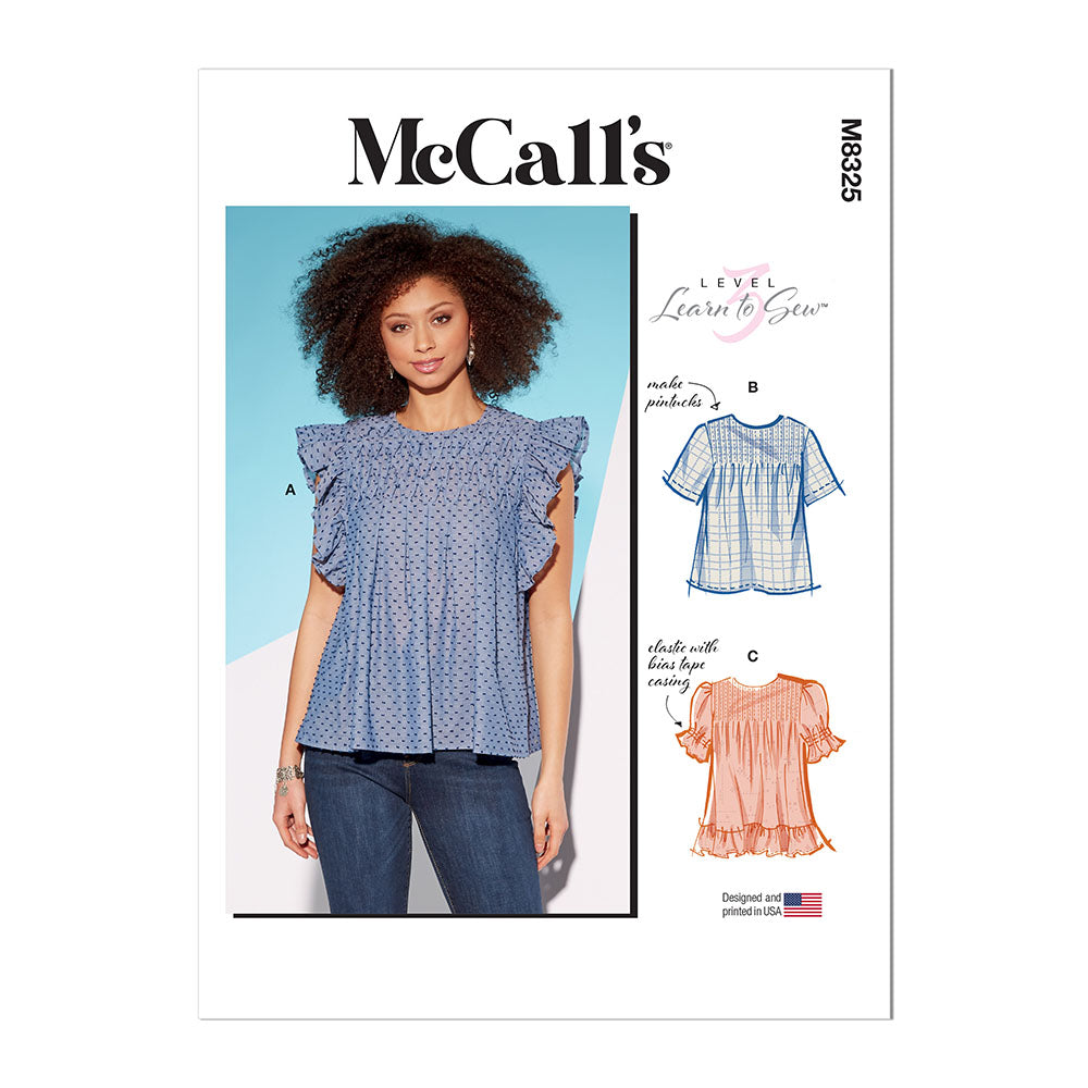 McCALL's M8325 Misses' Tops