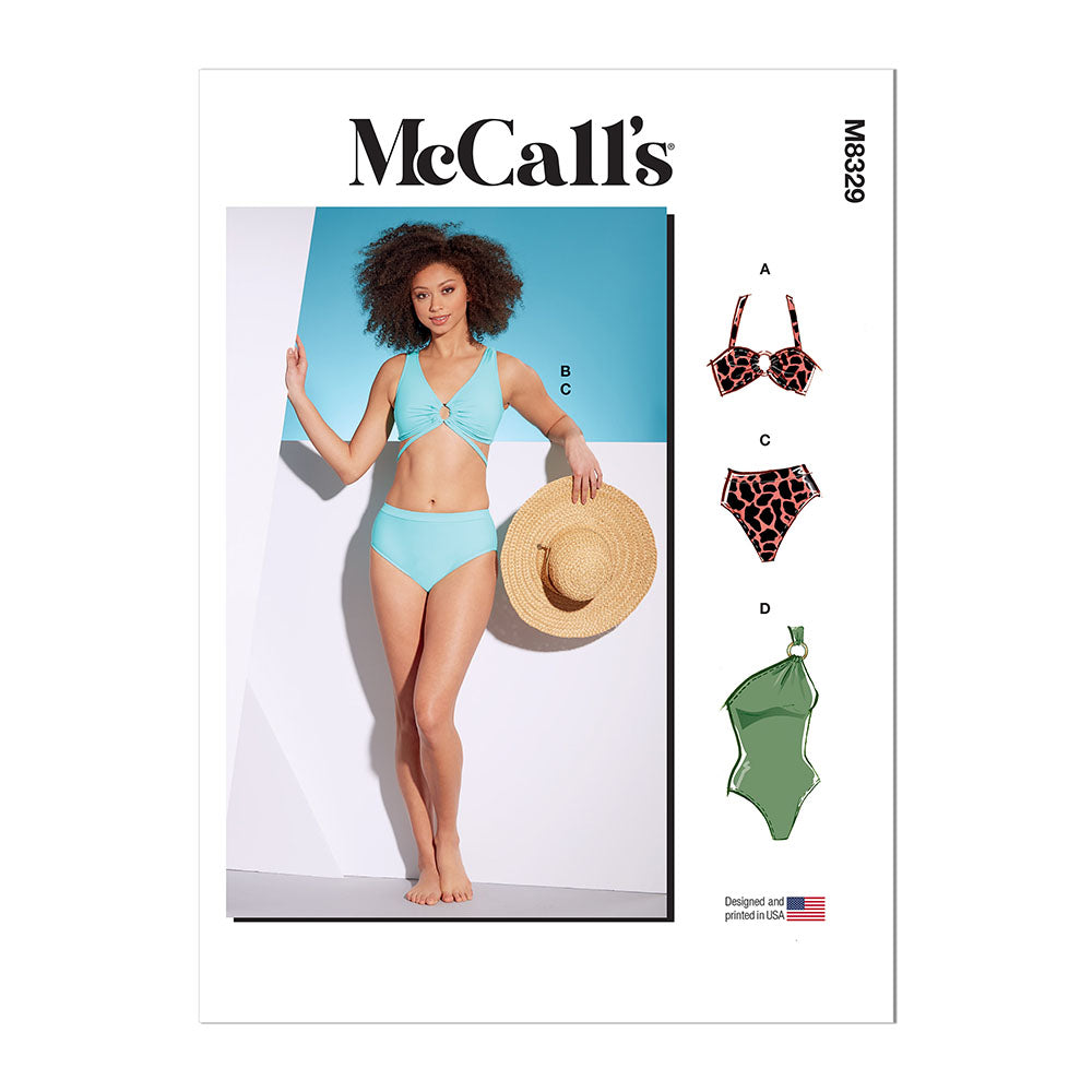 McCALL's M8329 Misses' Swimsuits