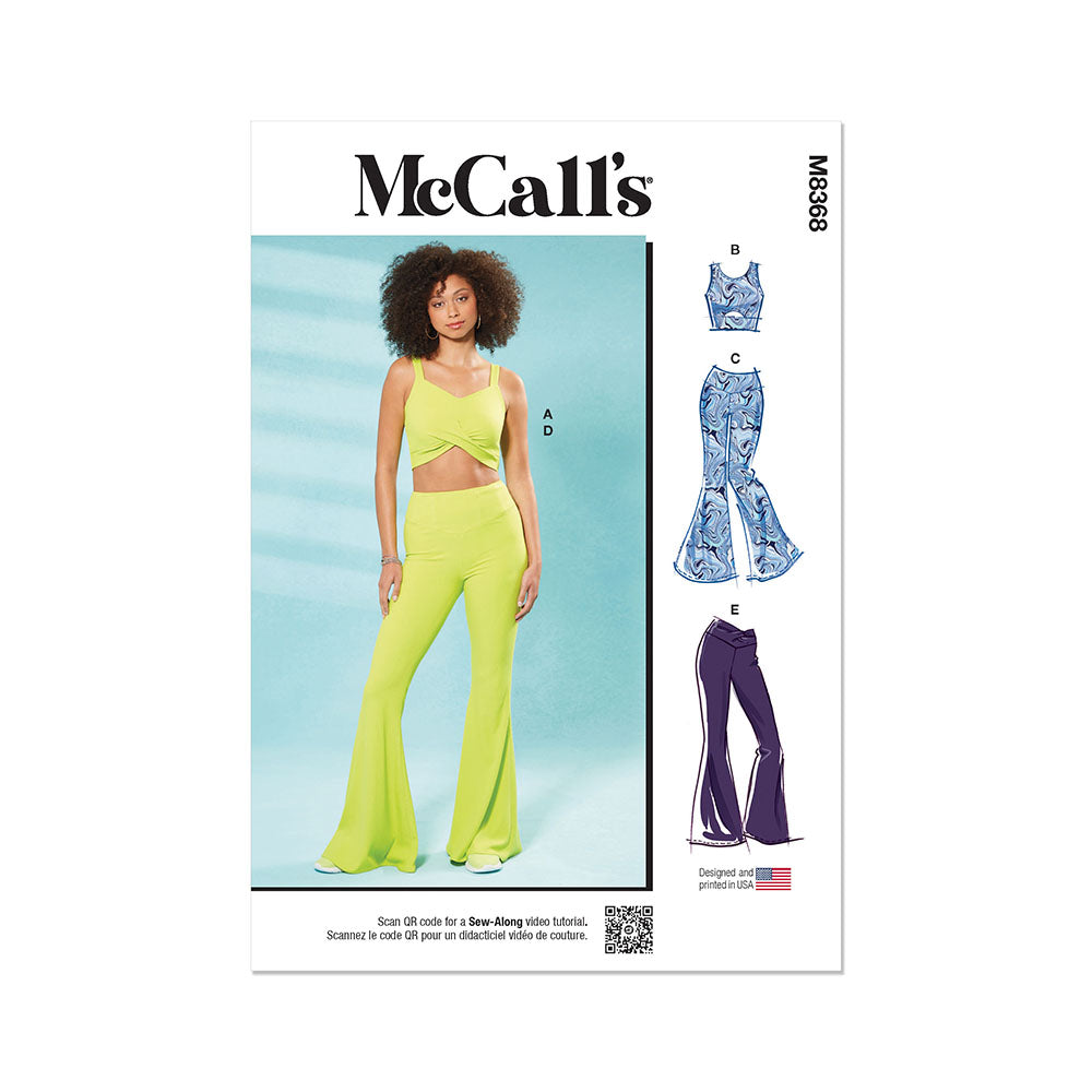 McCALL's M8368 Misses' Knit Tops and Pants