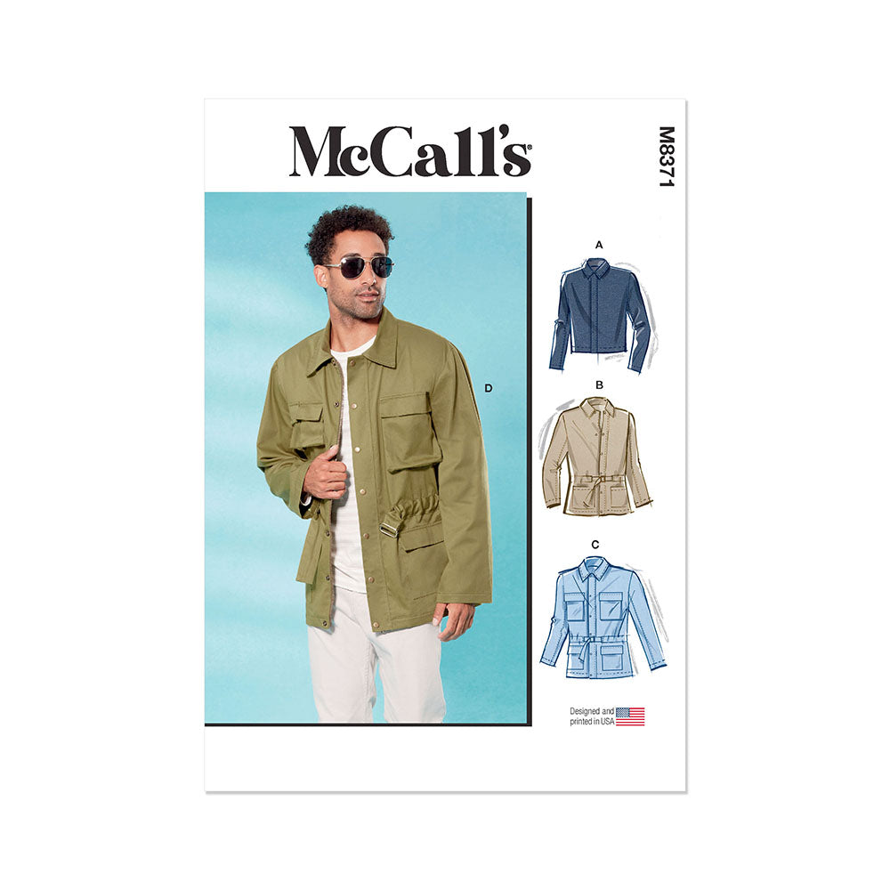 McCALL's M8371 Men's Jacket In Two Lengths