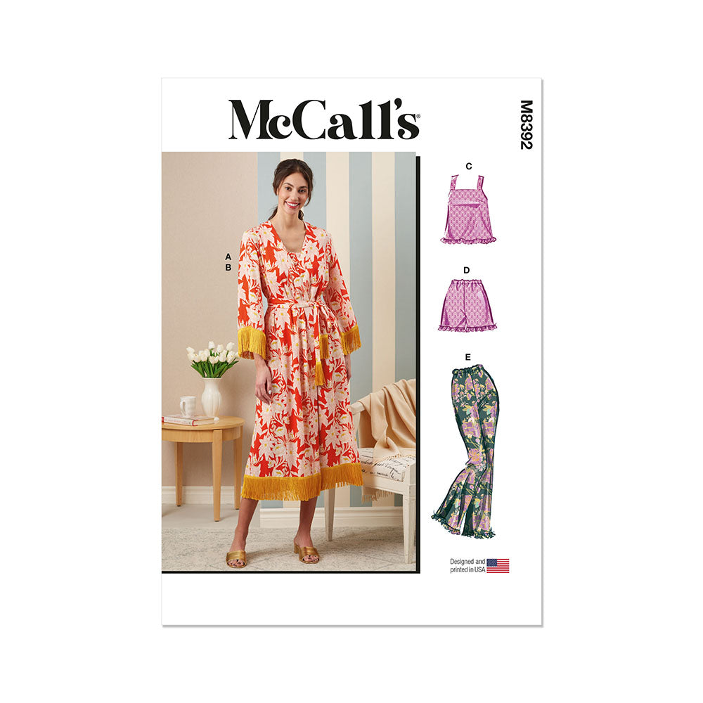 McCALL's M8392 Misses' Sleepwear