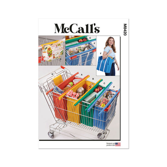 McCALL's M8420 Shopping Cart Bags and Coupon Case