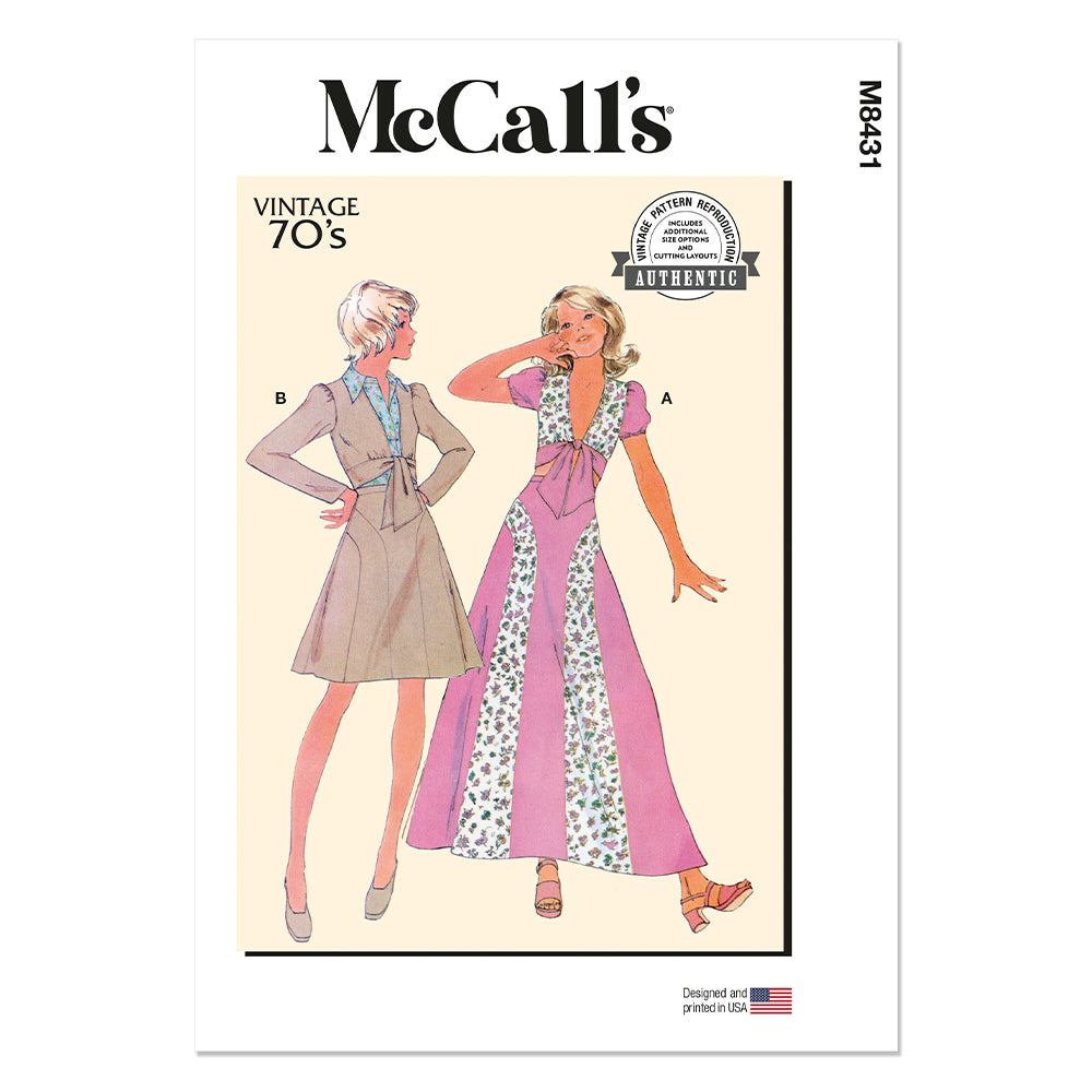 McCALL's M8431 Misses' Top and Skirt
