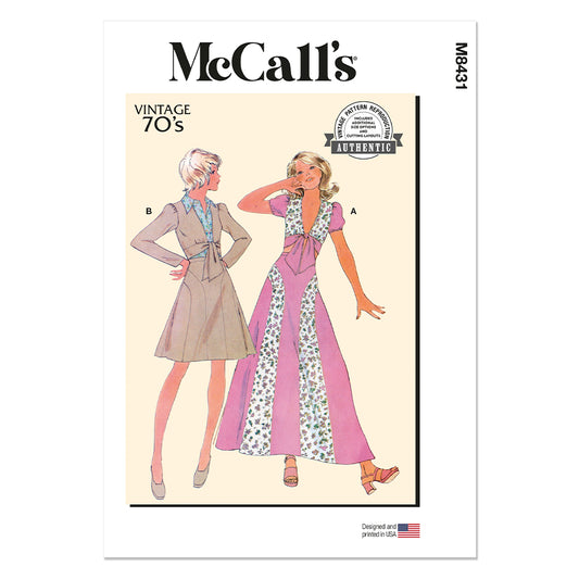 McCALL's M8431 Misses' Top and Skirt