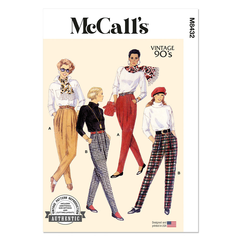 McCALL's M8432 Misses' Pants