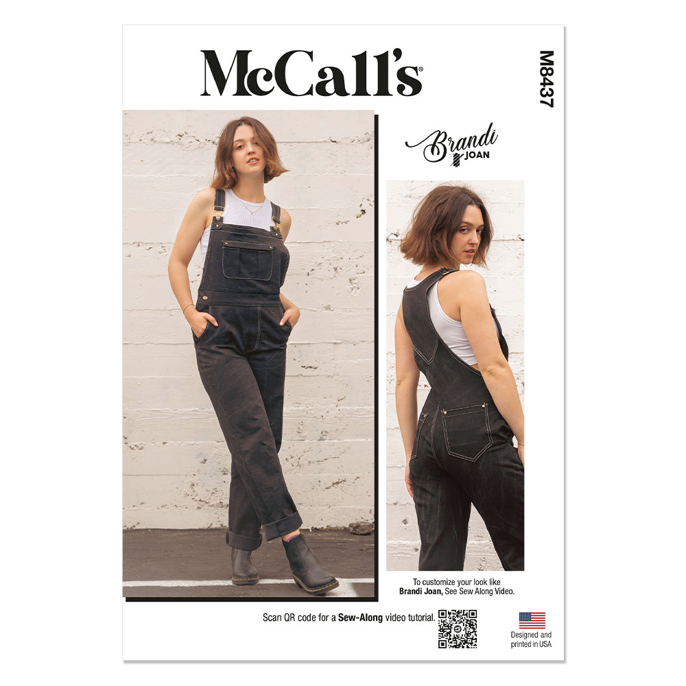 McCALL's M8437 Misses Overalls