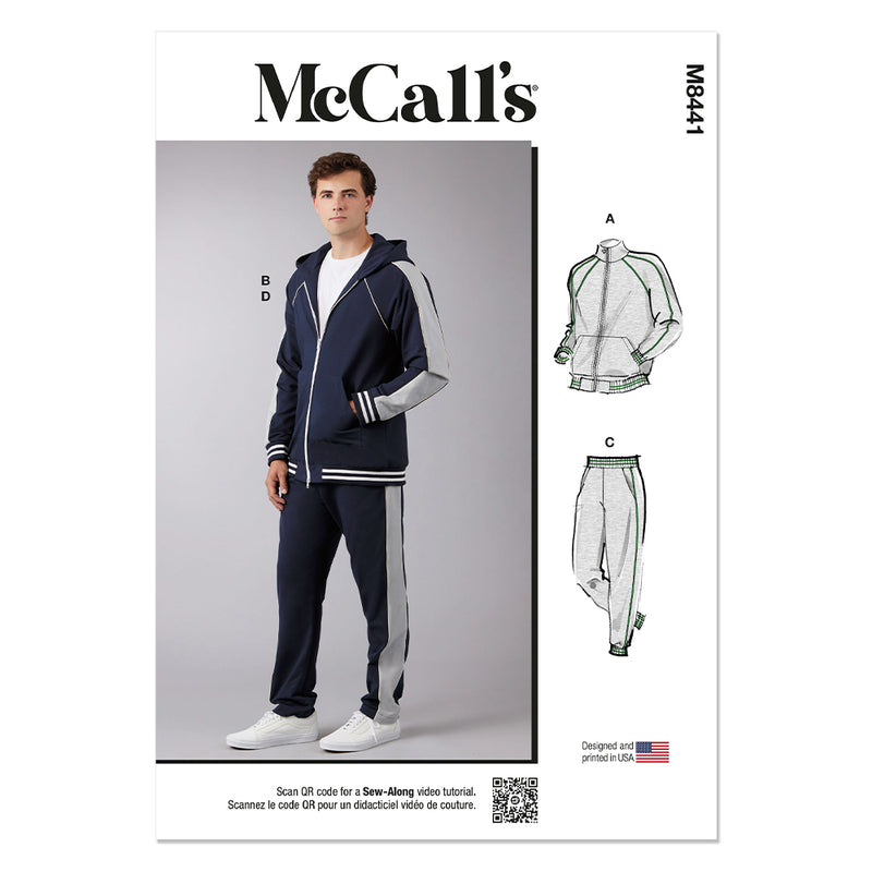 McCALL's M8441 Veste et pantalons pour hommes