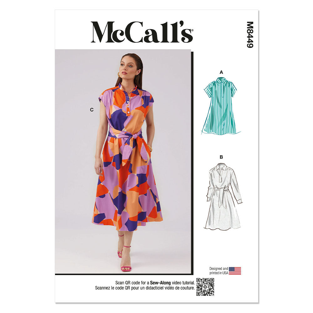 McCALL's M8449 Misses' Dresses And Sash