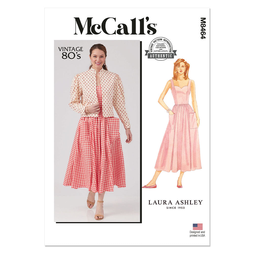 McCALL's M8464 Misses' Petite Lined Jacket And Dress By Laura Ashley