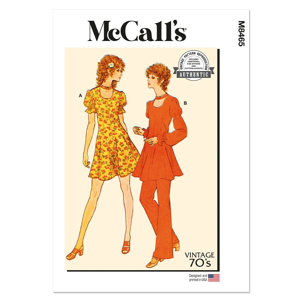 McCALL's M8465 Misses' Dress, Tunic, Pants And Panties