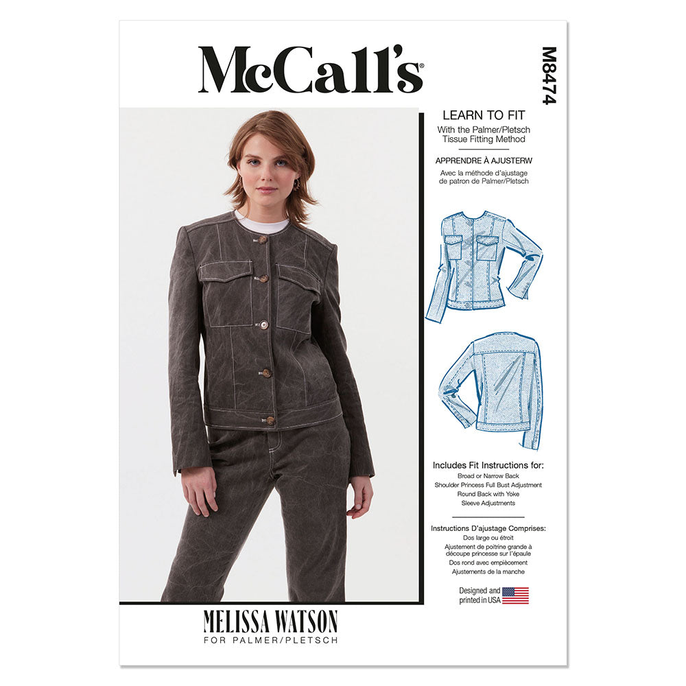 McCALLs M8474 Misses Jacket by Melissa Watson