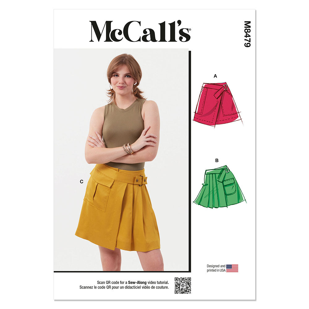 McCALLs M8479 Misses Wrap Skirts