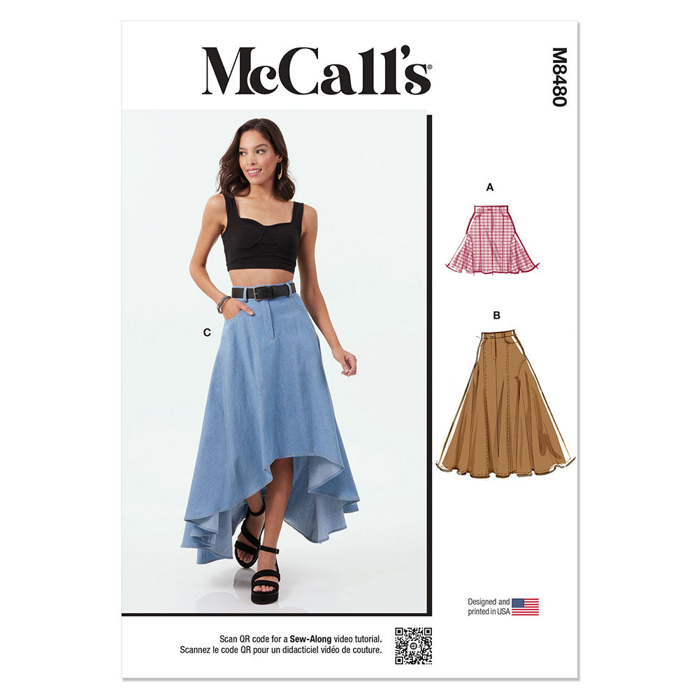McCALLs M8480 Misses Skirt in Three Lengths