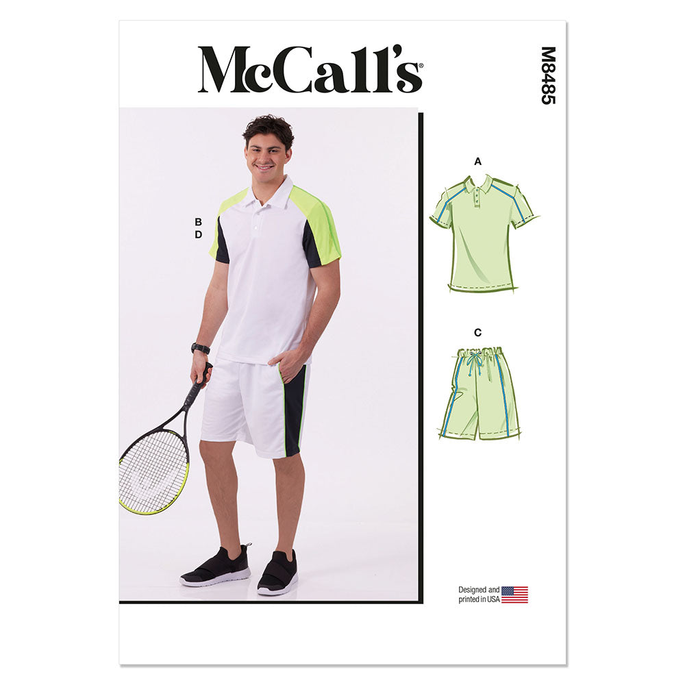 McCALLs M8485 Mens Knit Tops and Shorts