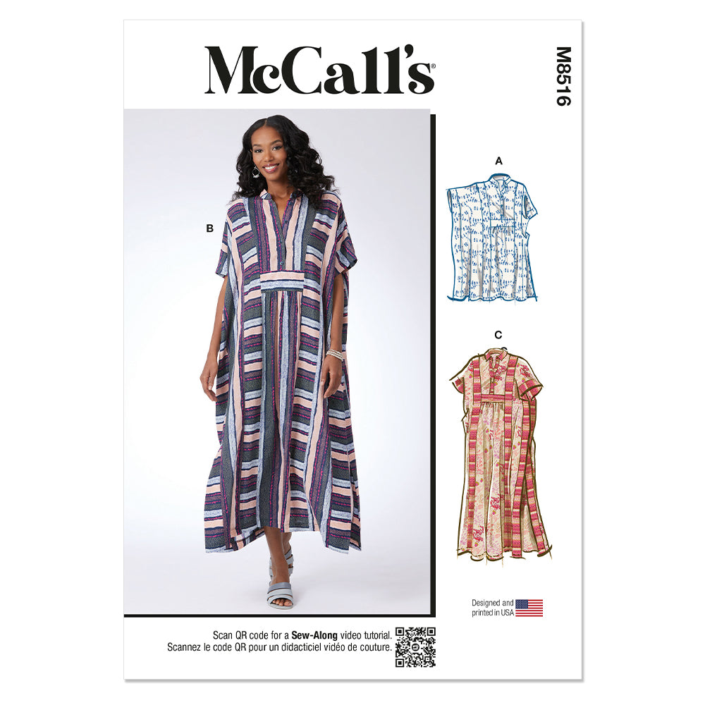 McCALLs M8516 Misses Caftan in Two Lengths