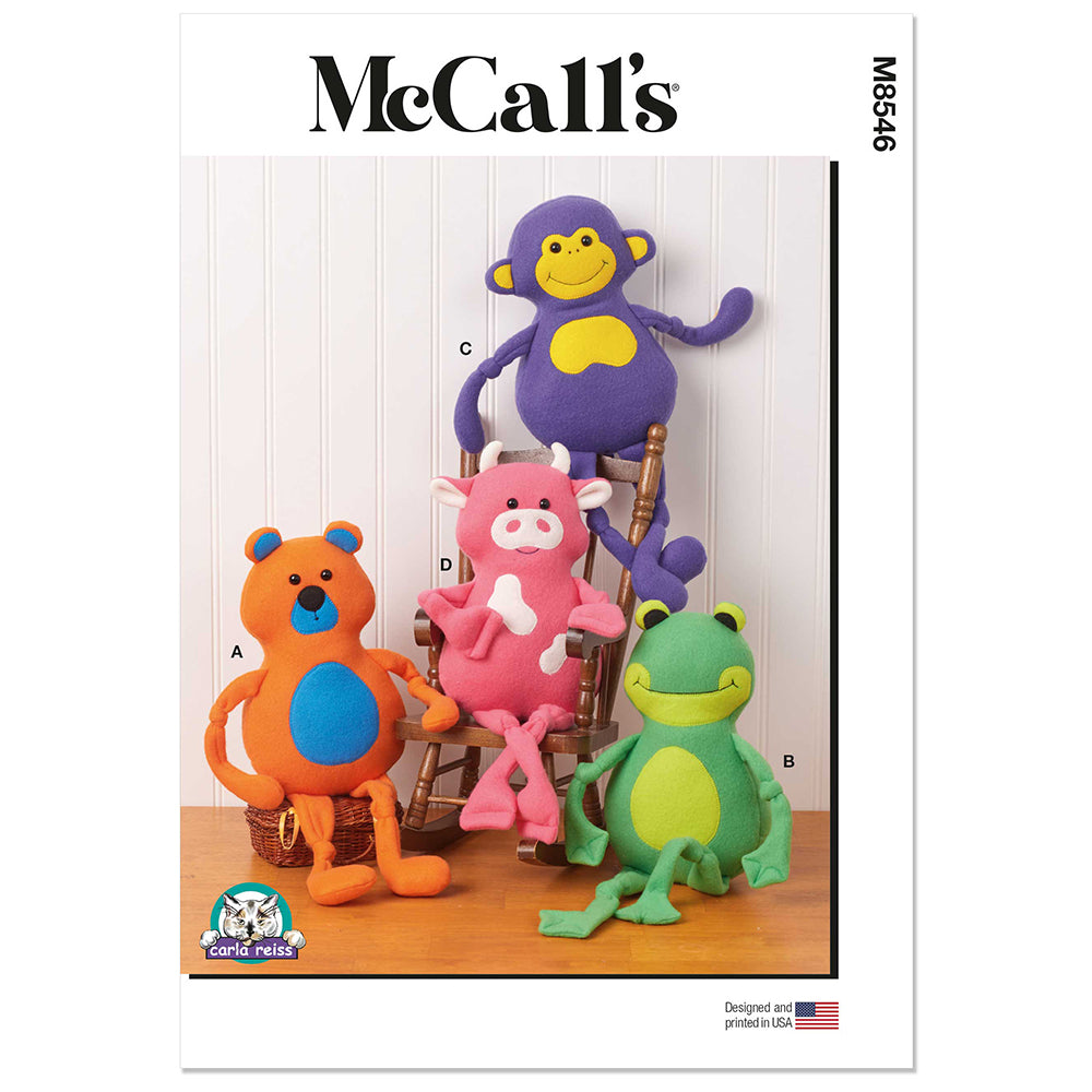 MCCALLS M8546 Plush Animals by Carla Reiss