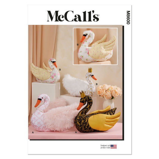 MCCALLS M8600 Plush Swans in Two Sizes
